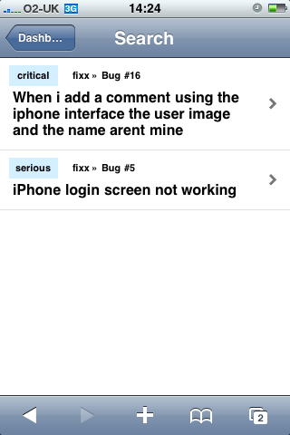 Search results
